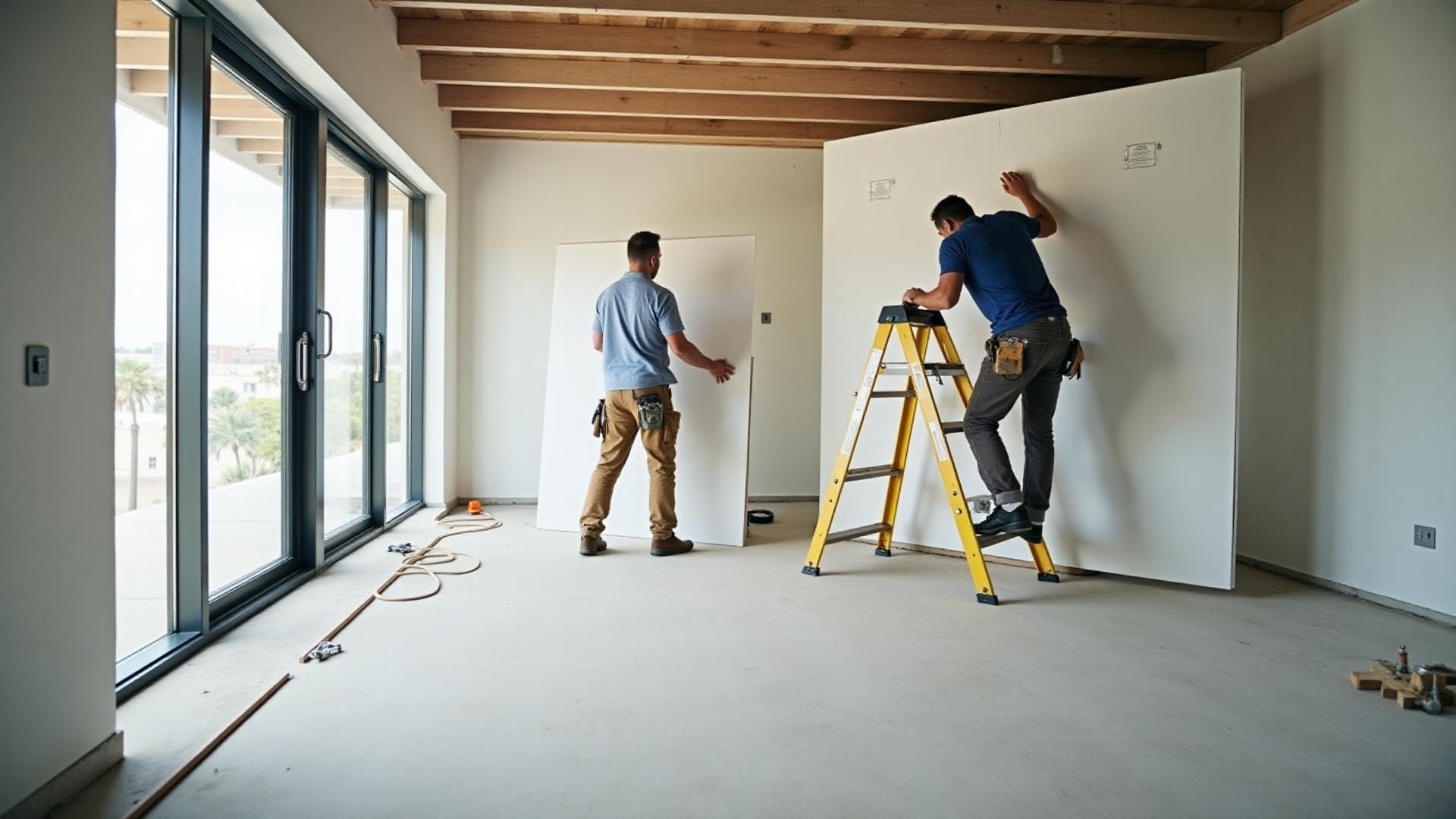 Commercial drywall services