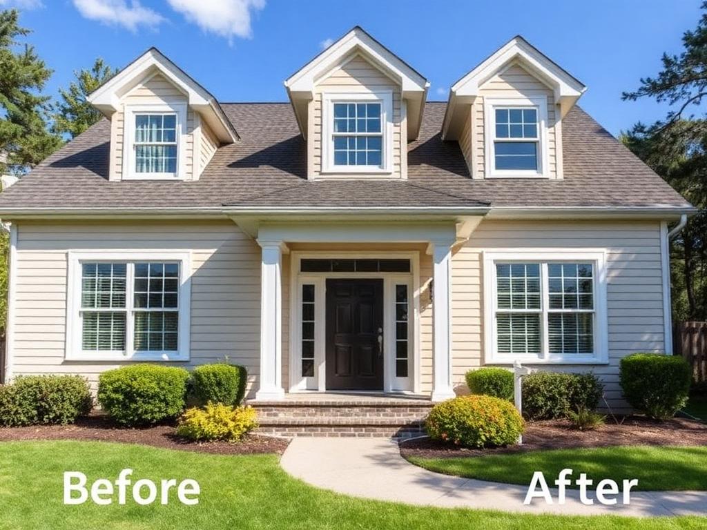 Beautiful home exterior after professional remodeling