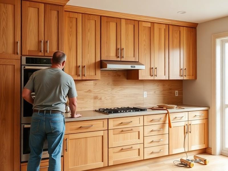 Professional kitchen cabinet installation