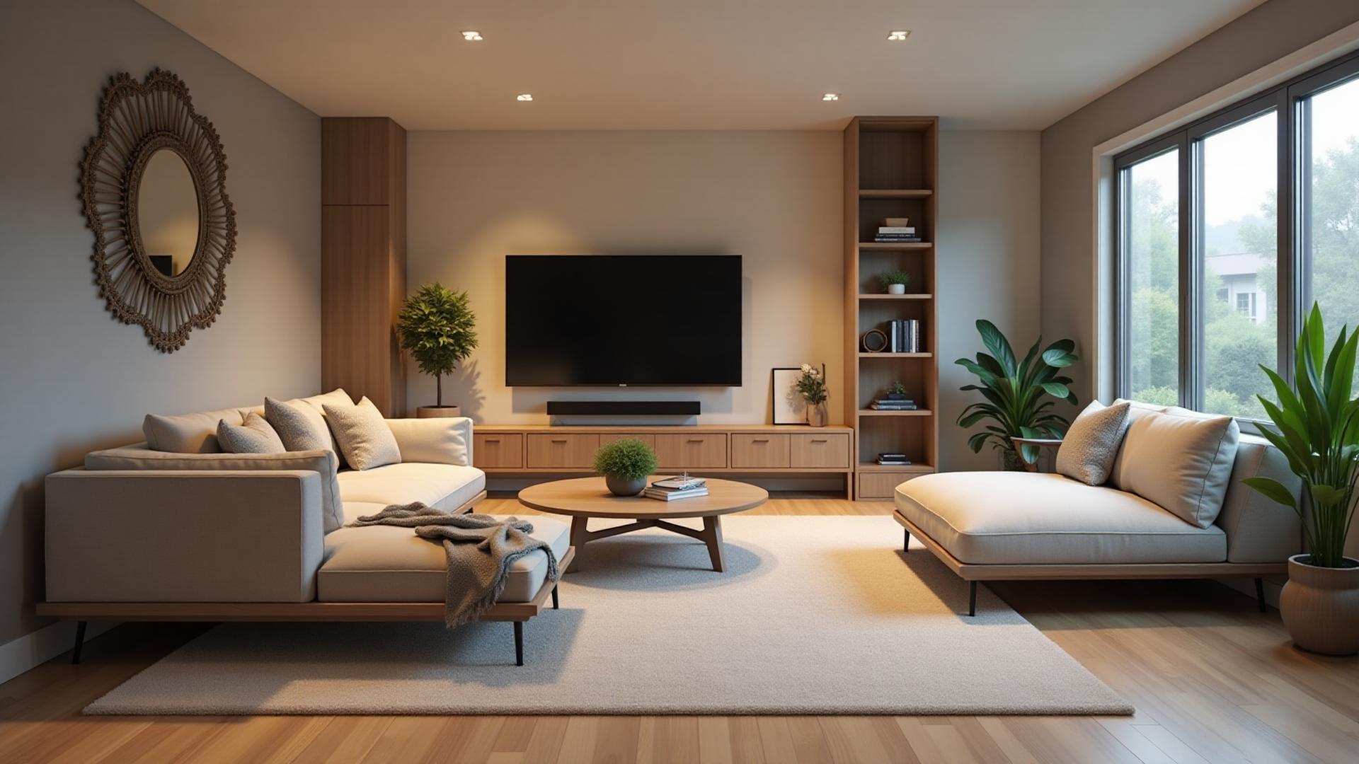 Beautiful finished basement living room